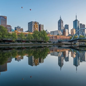 The reflection of Melbourne