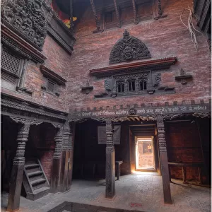 A temple interior, Katmandu, Western Himalayas, Nepal