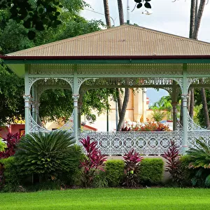 Victorian architecture as gazebo, building, old, traditional, wood, wooden house, terrace, park, garden, Townsville, Queensland, Australia, Oceania