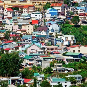 View of Dalat town, Vietnam