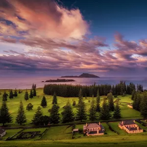 A viewpoint at Kingston, Norfolk Island, Australia, Southern South Pacific