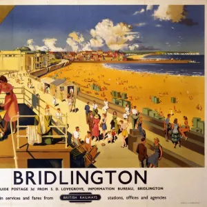 Bridlington, BR poster, 1950s