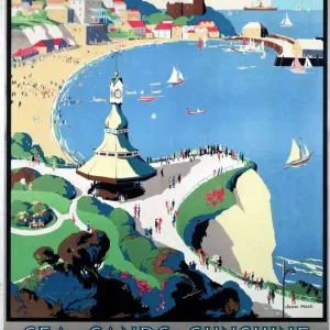 Broadstairs; Sea, Sands, Sunshine, SR poster, 1929