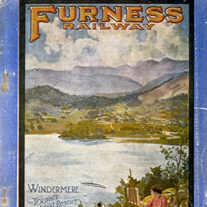 Front cover of the Furness Railway timetable, 1915