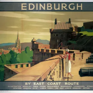 Edinburgh by the East Coast Route, LNER poster, 1923-1947