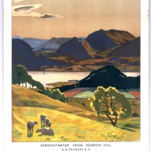 Derwentwater Print from Keswick Hill Derwentwater Print from Keswick Hill