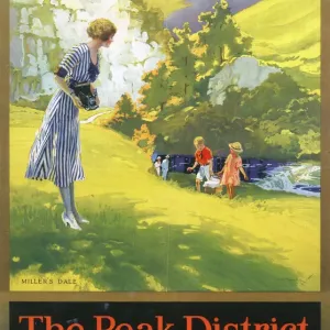 Peak District Print, The Peak District by Charles E Turner Peak District Print, The Peak District by Charles E Turner