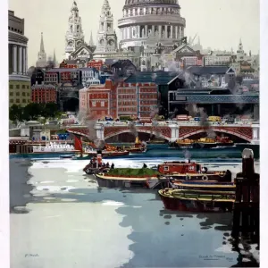 London Print, a 1940s GWR poster featuring Greater London