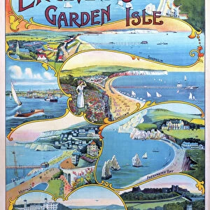 Englands Garden Isle, Isle of Wight Railways poster, c 1910
