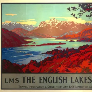 The English Lakes, LMS poster, 1923-1947