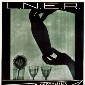 The Flying Scotsmans Cocktail Bar, LNER poster, c 1930s