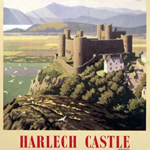 Harlech Castle, BR (WR) poster, 1948-1965