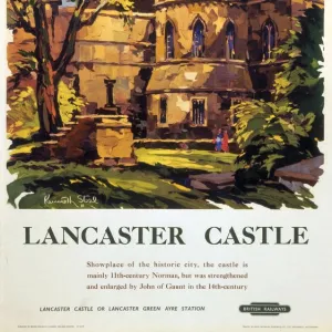 Lancaster Castle, BR (LMR) poster, 1950