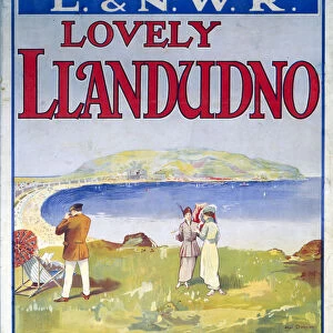 Lovely Llandudno, L&NWR poster, c 1910