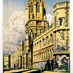 Oxford, GWR / LMS poster, 1938