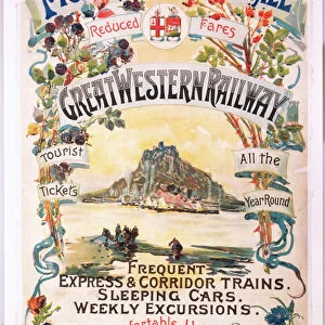 Picturesque Cornwall, GWR poster, 1897