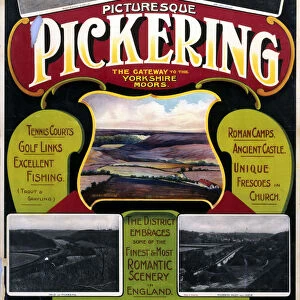 Picturesque Pickering, NER poster, c 1900-1910