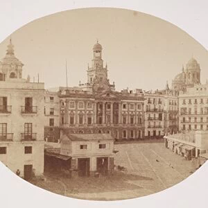 The Plaza d Isabella Secondi, Cadiz, 9 October 1849