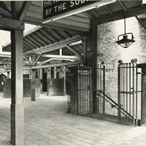 Radcliffe Station. Lancashire & Yorkshire Railway. Inside the station showing the