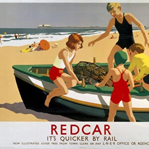 Redcar, LNER poster, 1936-1937