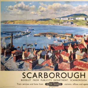 Railway Posters Metal Print Collection: Scarborough Railway Posters