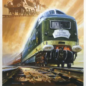El Flying Scotsman, cartel de BR, 1962. El Flying Scotsman, cartel de BR, 1962.