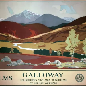 Galloway Print, a 1927 poster in landscape format Galloway Print, a 1927 poster in landscape format