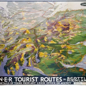 Scottish Highlands Tourist Routes Print Scottish Highlands Tourist Routes Print