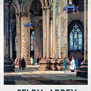 Selby Abbey, BR poster, 1948-1965
