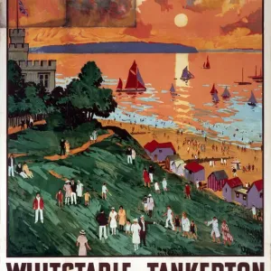 Whitstable and Tankerton Colour Print, 1936