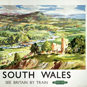 South Wales, BR (WR) poster, c 1950s