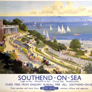 Southend-on-Sea, BR poster, 1948-1965