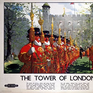 The Tower of London, BR (LMR) poster, 1948-1965