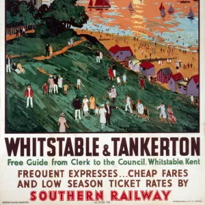 Whitstable and Tankerton, SR poster, 1936