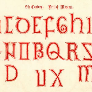 8th Century Style Alphabet