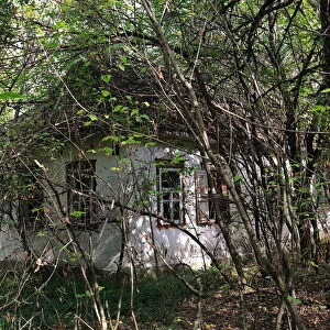 Abandoned country house within the Chernobyl exclusion zone