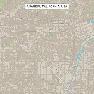 Anaheim California US City Street Map