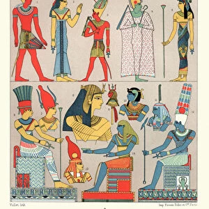 Ancient egyptian costumes, Divine and Rural Finery