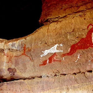 Ancient Sahara Hunting Scene, Libya