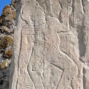 Ancient Zapotec Bas-Relief Sculpture, Mexico