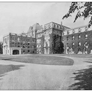 Antique black and white photo of the United States: Vassar College, Poughkeepsie, New York