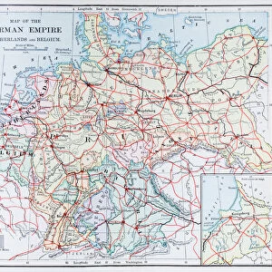 Antique map: German Empire