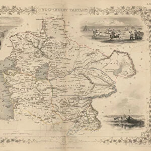 Antique map of Independent Tartary