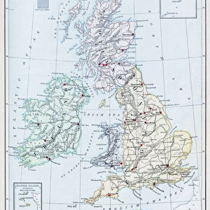 Antique map: UK and Ireland