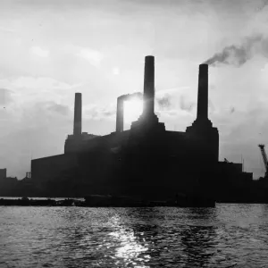 Battersea Power Station Silhouette Print