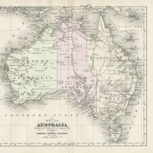 Australia map 1893