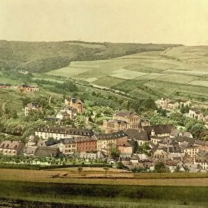 Bad Langenschwalbach, now Bad Schwalbach in Hesse, Germany, Historical, Photochrome print from the 1890s