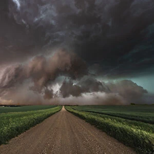 The Bears Cage, Tornado cloud over North Dakota. USA