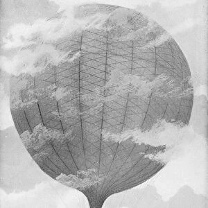 British Royal Engineers in a War Ballon over South Africa During the Second Boer War - 19th Century