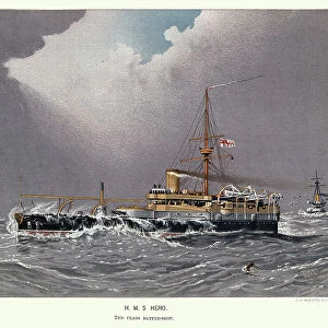 British Royal Navy warship HMS Hero was the second and final Conqueror class battleship, 19th Century